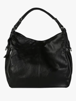 Solada Borsa hobo da donna in ecopelle - nero