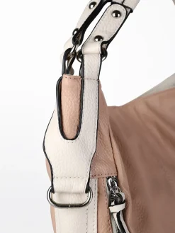 Solada Borsa hobo da donna in ecopelle - blu scuro