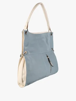 Solada Borsa hobo da donna in ecopelle - bianco