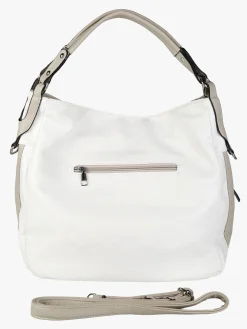Solada Borsa hobo da donna in ecopelle - bianco