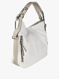 Solada Borsa hobo da donna in ecopelle - bianco
