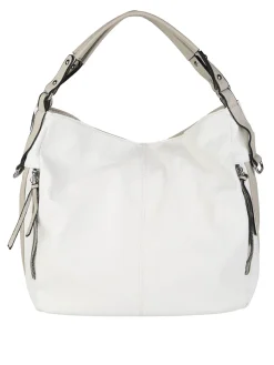 Solada Borsa hobo da donna in ecopelle - bianco