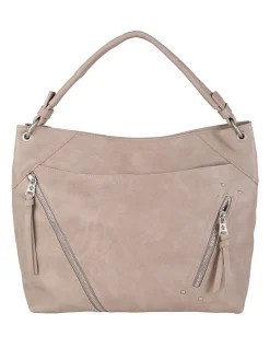 Solada Borsa hobo da donna in ecopelle - apricot