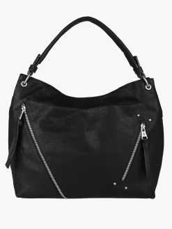 Solada Borsa hobo da donna in ecopelle - nero
