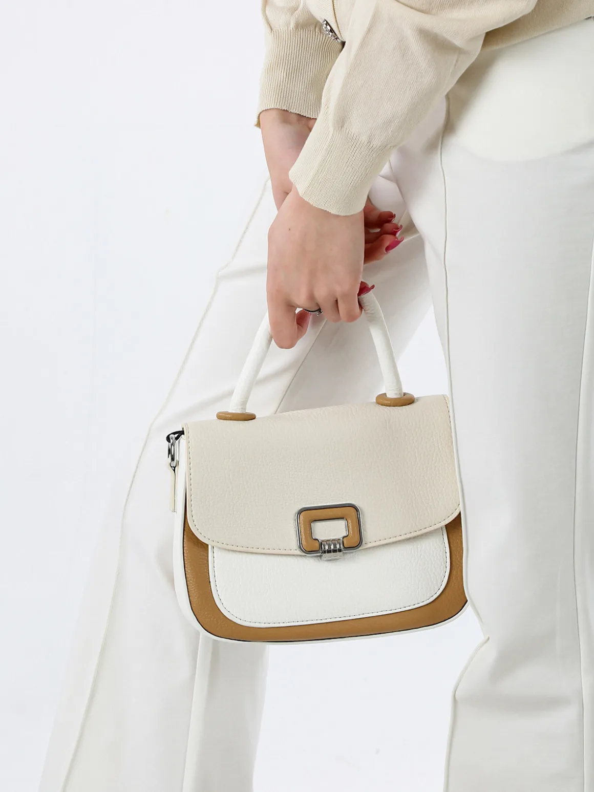 Solada Borsa mini da donna colorata - panna