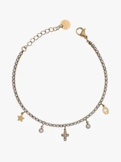 Solada Bracciale donna in acciaio con pendenti