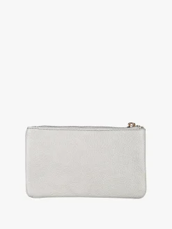 Solada Bustina donna in ecopelle con zip - grigio