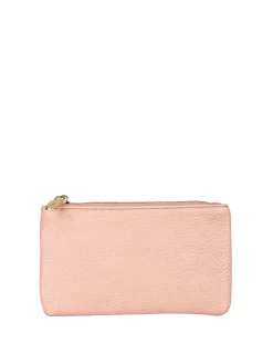 Solada Bustina donna in ecopelle con zip - rosa