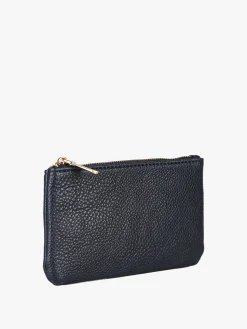 Solada Bustina donna in ecopelle con zip - blu scuro