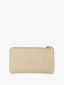 Solada Bustina donna in ecopelle con zip - taupe