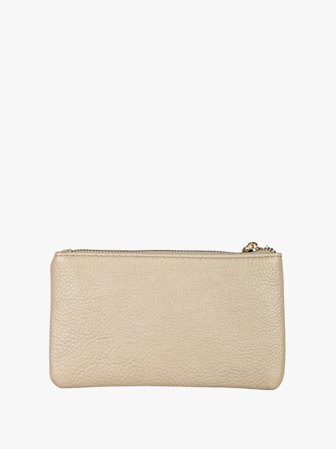 Solada Bustina donna in ecopelle con zip - taupe