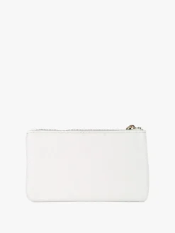 Solada Bustina donna in ecopelle con zip - bianco