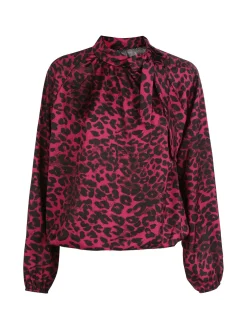 Solada Camicetta donna animalier accollata