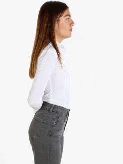 Solada Camicia body donna a maniche lunghe - bianco