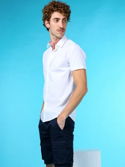 Solada Camicia da uomo a maniche corte - bianco