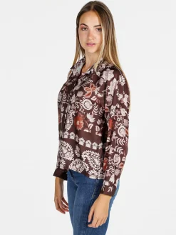 Solada Camicia donna a fantasia - moro