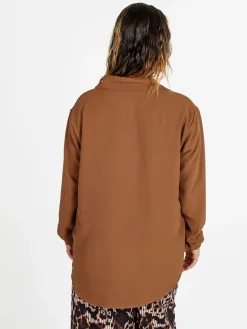 Solada Camicia donna a maniche lunghe - marrone