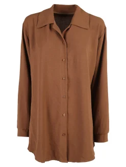 Solada Camicia donna a maniche lunghe - marrone