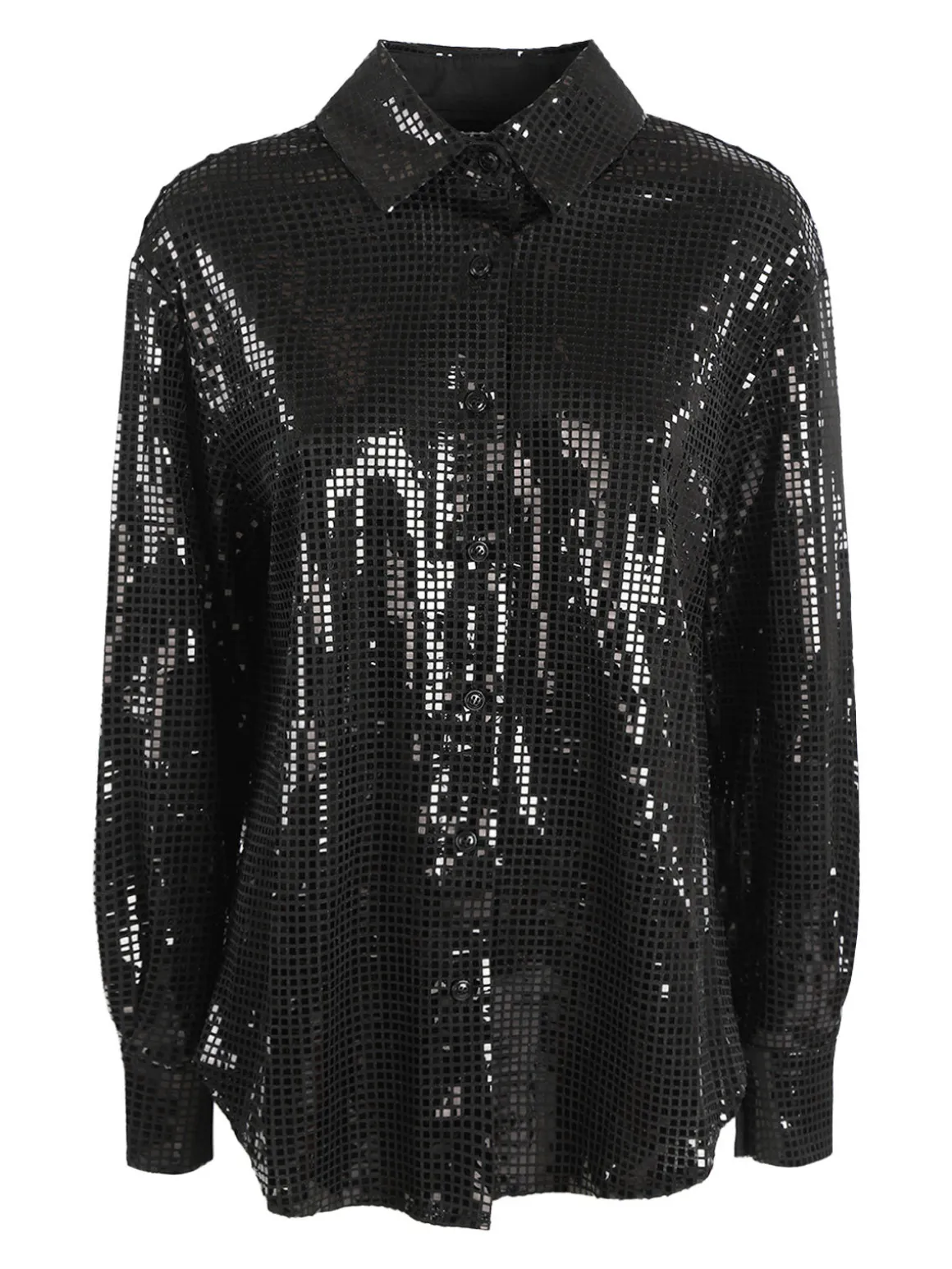 Solada Camicia donna a maniche lunghe con lustrini
