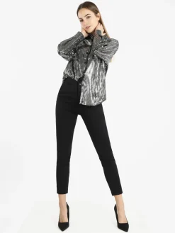 Solada Camicia donna a maniche lunghe con lustrini