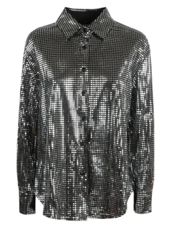 Solada Camicia donna a maniche lunghe con lustrini