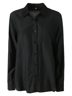 Solada Camicia donna a maniche lunghe in misto cotone - nero