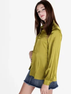 Solada Camicia donna a maniche lunghe effetto raso