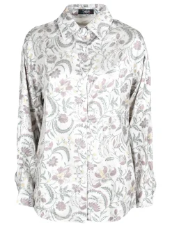 Solada Camicia donna a maniche lunghe con stampa disegni