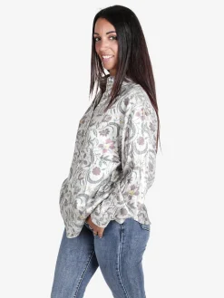 Solada Camicia donna a maniche lunghe con stampa disegni