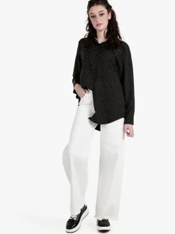 Solada Camicia donna a maniche lunghe con piccole borchie