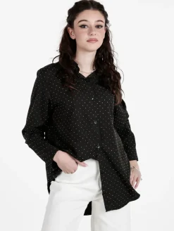 Solada Camicia donna a maniche lunghe con piccole borchie