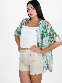 Solada Camicia donna a maniche lunghe con stampe
