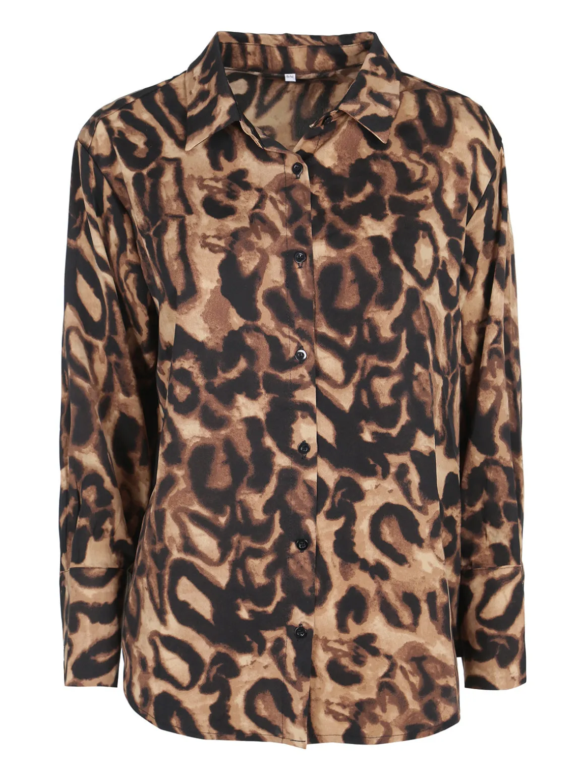 Solada Camicia donna animalier a maniche lunghe