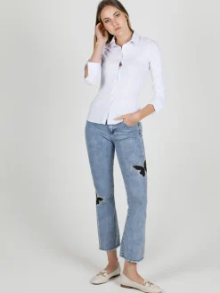 Solada Camicia donna classica stretch a maniche lunghe