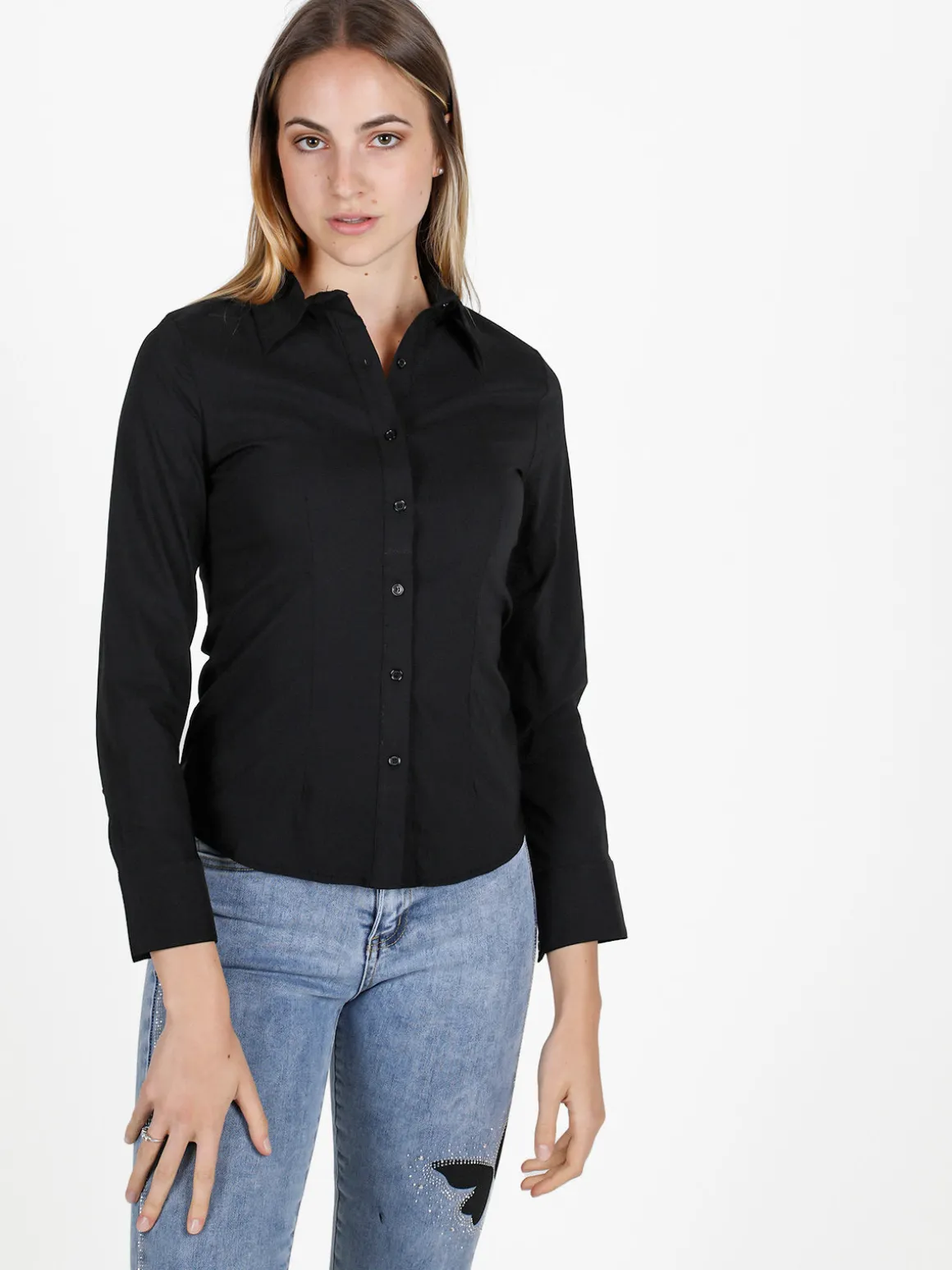 Solada Camicia donna classica stretch a maniche lunghe