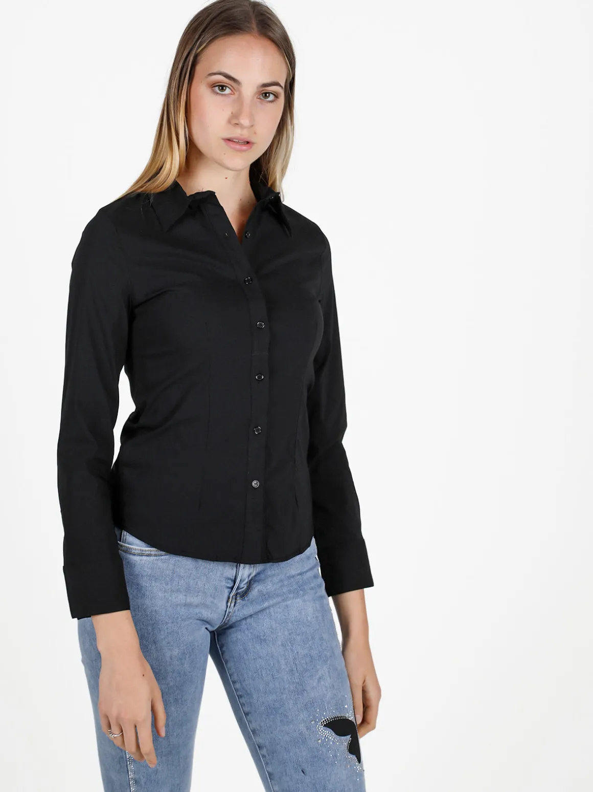 Solada Camicia donna classica stretch a maniche lunghe