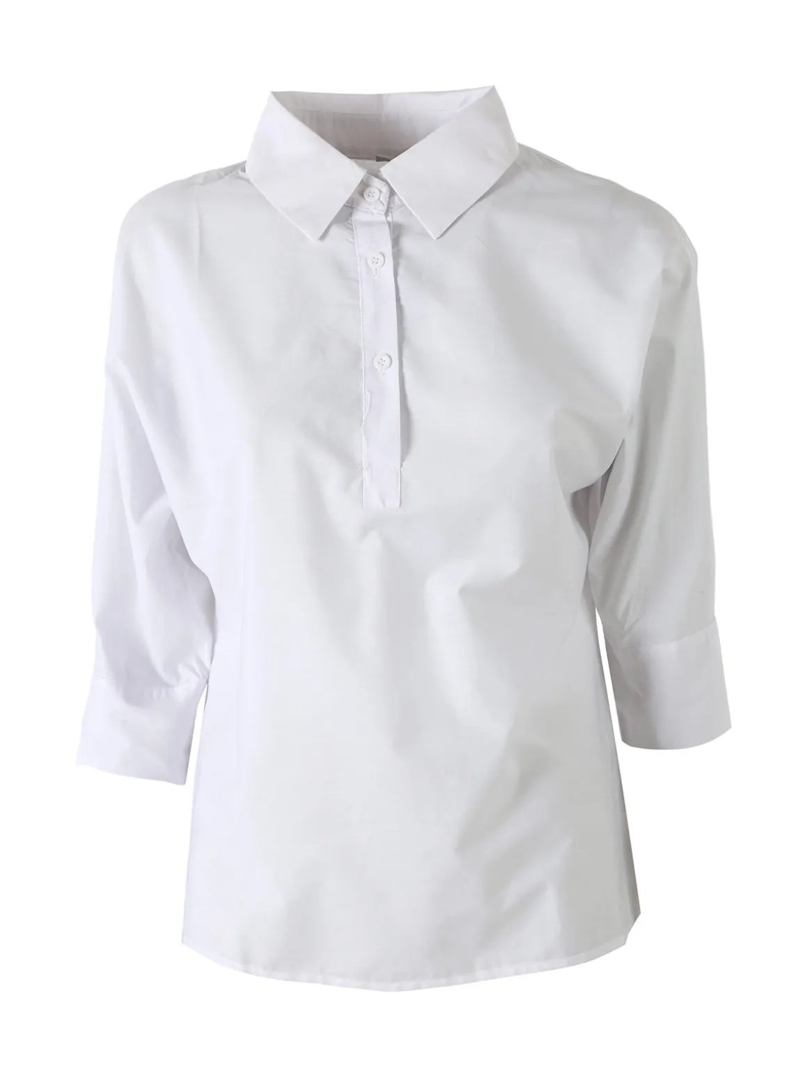 Solada Camicia donna con maniche a 3/4 - bianco