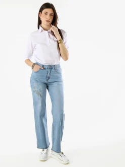 Solada Camicia donna con maniche a 3/4 - bianco