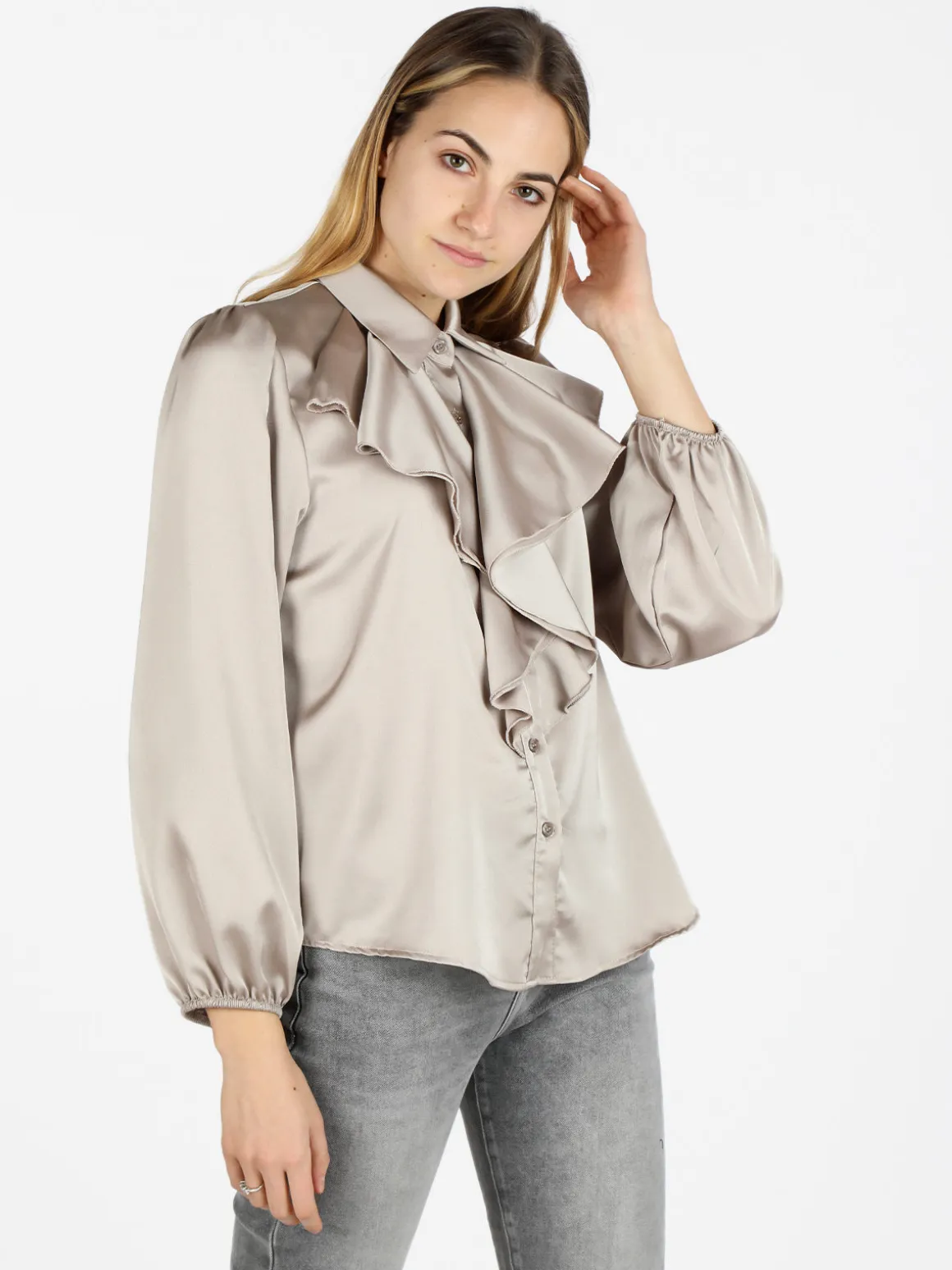 Solada Camicia donna elegante con balze