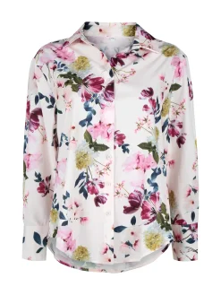 Solada Camicia donna fiorata a maniche lunghe