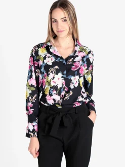 Solada Camicia donna fiorata a maniche lunghe