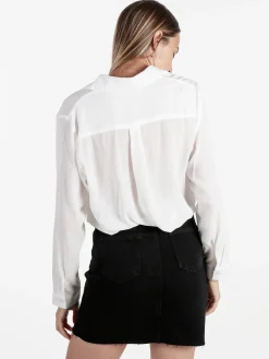 Solada Camicia donna leggera a maniche lunghe - bianco