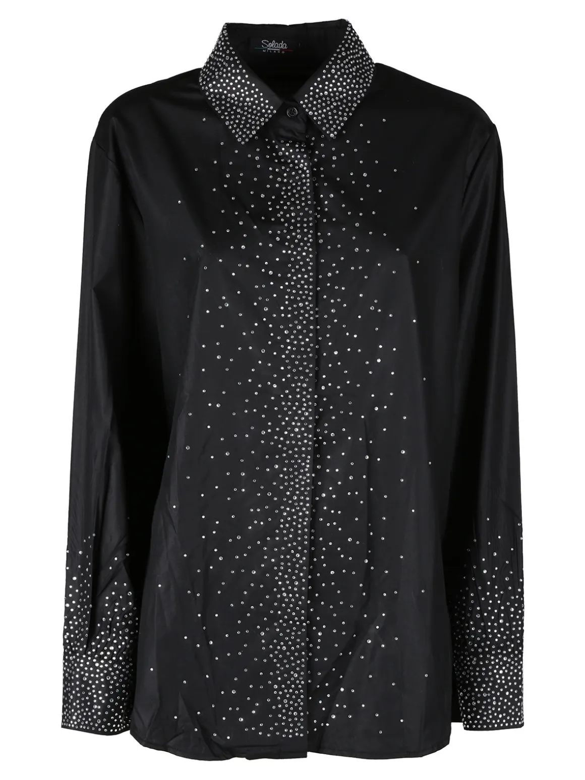 Solada Camicia donna oversize con strass