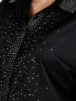Solada Camicia donna oversize con strass