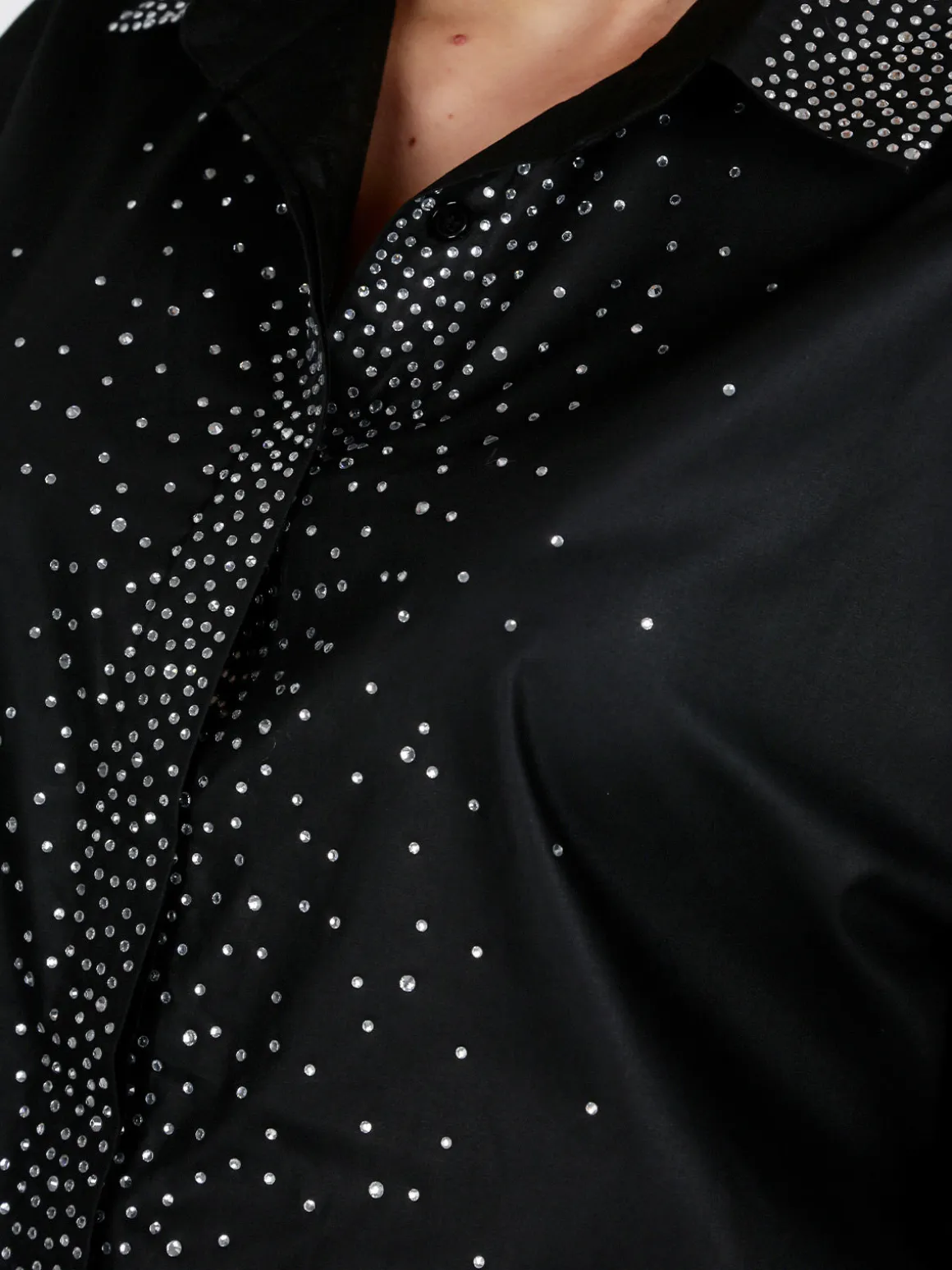 Solada Camicia donna oversize con strass