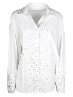 Solada Camicia donna oversize con strass