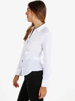 Solada Camicia donna slim a maniche lunghe - bianco