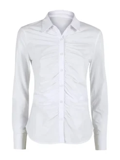 Solada Camicia donna slim a maniche lunghe - blu scuro