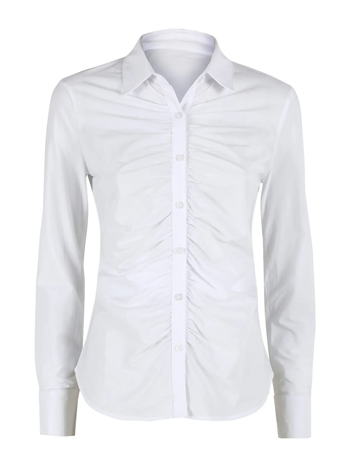 Solada Camicia donna slim a maniche lunghe - blu scuro