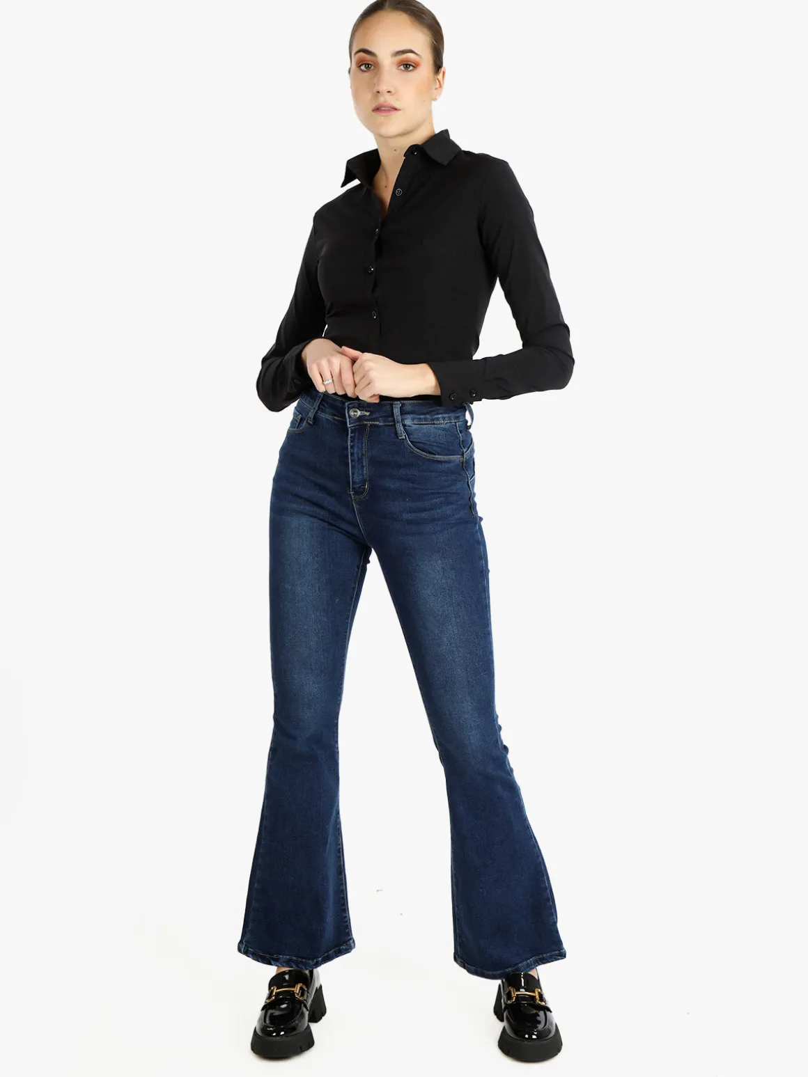 Solada Camicia donna slim fit a maniche lunghe